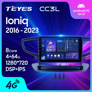 Teyes Wi-Fi CC3L สำหรับ <span class=keywords><strong>Hyundai</strong></span> <span class=keywords><strong>ioniq</strong></span> AE 2016-2023เครื่องเล่นวิดีโอมัลติมีเดียระบบนำทาง GPS แอนดรอยด์10ไม่มี2DIN - Product Image 1