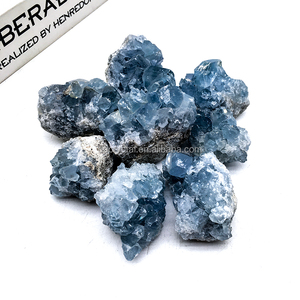 Vente en gros de cristaux naturels de celestine bleue, pierres précieuses, grappes de cristaux de guérison, celestine brute pour <span class=keywords><strong>la</strong></span> décoration de <span class=keywords><strong>la</strong></span> maison - Product Image 6
