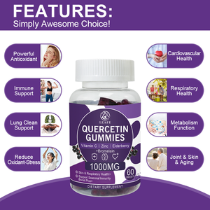 60 Gummie shot <span class=keywords><strong>Extra</strong></span> Fort 1000mg Mélange Broméline Sureau <span class=keywords><strong>Zinc</strong></span> <span class=keywords><strong>Vitamine</strong></span> <span class=keywords><strong>C</strong></span> Quercétine Gummies - Product Image 5