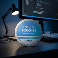 Emballages personnalisés de sachets énergétiques nootropiques Alpha GPC avec mélange de caféine pour la performance quotidienne