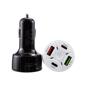 Mini chargeur de voiture rapide téléphone portable PD 30 W QC 3.0 double chargeur de voiture rapide - Product Image 3