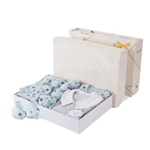 Осень 2022, Новое поступление, детский хлопковый комбинезон, Подарочная коробка для новорожденных, Подарочная коробка, комплект из 22 предметов, комплекты детской одежды