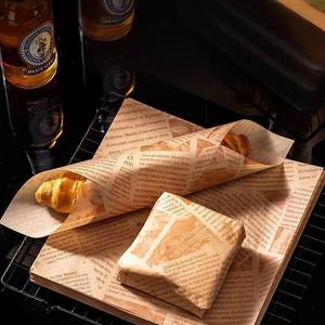 Precio al por mayor a prueba de grasa de grado alimenticio recubierto de cera sándwich hamburguesa papel para hornear en hoja para paquete de alimentos - Product Image 2