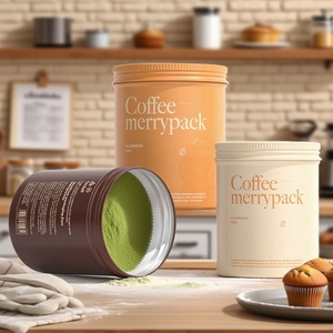 100g Custom Color Aluminum Tin Can Food Grade Safe for Matcha Powder Tea <b>Coffee</b> Storage Airtight Container - Product Image 1