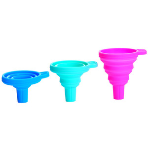 Foldable Collapsible Eco-Friendly Silicone Rubber <b>Funnel</b> Small <b>Kitchen</b> Utensil for Liquid Transfer for Water Bottles Food Set - Product Image 6