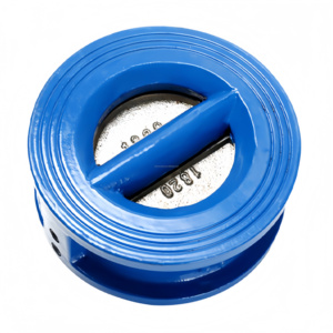 One-way Dual <strong>Disc</strong> <strong>Spring</strong> Check <strong>Valve</strong> Full/Semi Coat With EPDM/NBR/PTFE Seal 2 Inch <strong>for</strong> Oil DIN/BS Standard No Leakage - Product Image 1