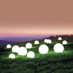 Recarregável e portátil luxo paisagem luz bola para gramado concerto