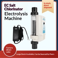 Générateur de chlore au sel à plaques de titane série EC avec panneau de commande pour désinfection électrolytique de piscine (Utilisation transfrontalière) 3,4 kg