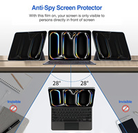 Protection d'écran de confidentialité OEM pour Motorola Moto Pad 70 Pro 28 °   Verre trempé anti-espion pour tablette Moto Pad 12,7 pouces