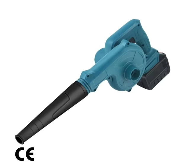 Souffleur d'air électrique bleu (une charge + une batterie)