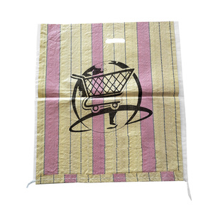 Chine <span class=keywords><strong>Logo</strong></span> personnalisé 5kg 10kg Sacs d'emballage de <span class=keywords><strong>riz</strong></span> tissés en polypropylène <span class=keywords><strong>avec</strong></span> poignée Sacs de <span class=keywords><strong>riz</strong></span> en bande colorée - Product Image 2