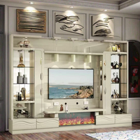 Console TV Américaine Européenne Meuble Cheminée Française Foyer à Flamme de Simulation pour Décoration de Salon Décoratif Électronique