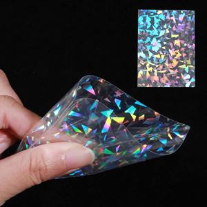 Protège-cartes holographiques arc-<span class=keywords><strong>en</strong></span>-ciel JIN OU Premium 66x91mm, <span class=keywords><strong>film</strong></span> laser transparent pour cartes PKM et cartes de sport - Product Image 3