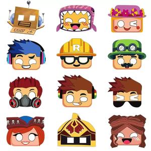 Máscara <span class=keywords><strong>de</strong></span> Papel Infantil con Dibujos Animados, Decoración para Fiestas <span class=keywords><strong>de</strong></span> <span class=keywords><strong>Cumpleaños</strong></span>, Accesorios para Fotos, Artículos para Fiestas, Portátil, Duradero, Marca HS - Product Image 5