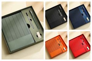 2025 победитель, Новый уникальный корпоративный Подарочный набор из нержавеющей стали, роскошный <span class=keywords><strong>3</strong></span>-в-1 блокнот, термос, чашка, подарочный набор для выставки - Product Image 3