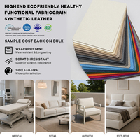 Offre Spéciale : Cuir Synthétique Haut de Gamme Écologique et Sain à Texture Tissu pour Canapé Médical, Lit Moelleux et Mobilier d'Extérieur