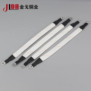 Изолированная гибкая медная оплетка, высокопрозрачная Гибкая заземляющая трубка, плоский плетеный разъем для электрического оборудования - Product Image 2