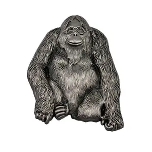 OEM factory direct supply Customized 3d Arangutan gelada gorilla fridge magnet For Zoo animal souvenirs shop