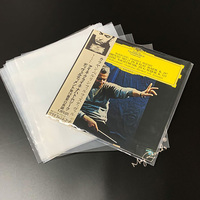 Transparente 12 "Vinyl Record Inner Sleeve CD Album Tasche aus Kunststoff für LP-Schutz