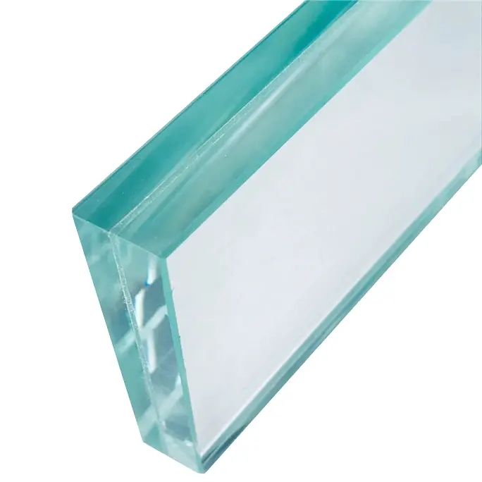 Fast Delivery cleared laminate glass 6-80mm Custom Size balcony glass Wholesale laminated glass price