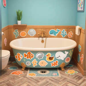 GY autoadhesivo impermeable 24 unids/pack 0,8 pulgadas X7.9 pulgadas PEVA pegatina de fijación antideslizante banda de rodadura para escaleras 24 piezas empaquetadas - Product Image 2