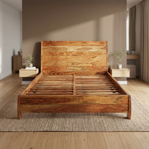 Muebles de Dormitorio Industriales y Vintage, Cama Plegable de Pared Tradicional Hecha a Mano en India con Madera Maciza de Mango, Tamaño King - Product Image 2