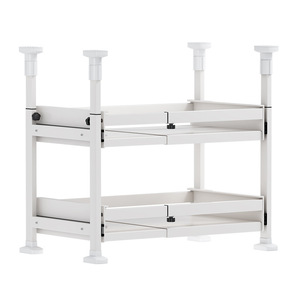 OY-HS Extendable Drawer Rack Rectangle Carbon Steel Removable <b>Cabinet</b> Organizer for Kitchen Storage - Product Image 2