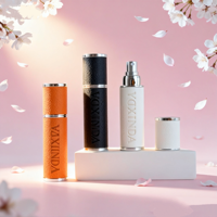 Flacon de parfum élégant de style nouveau, vaporisateur, 5 ml, 10 ml, mini, petit, portable, mignon, en cuir, en verre, pour coffrets cadeaux