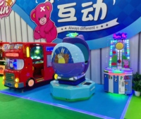 Machine de jeu d'arcade de qualité commerciale Block Island avec plateforme LED et sol en ABS, manèges intérieurs pour enfants pour la décoration des centres commerciaux