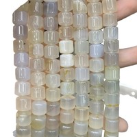 Perles en tube de pierre naturelle 10x10mm, perles en vrac en forme de baril pour la fabrication de bijoux DIY (bracelets, colliers), vente en gros