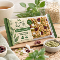 Emballage souple plat personnalisé de qualité alimentaire pour craquelins, chips, biscuits, barres céréalières et assortiments de snacks