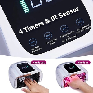 96W Rechargeable Cordless UV LED Nail <b>Lamp</b> Manicure Dryer with <b>Wireless</b> Dryer for Salon Use - Product Image 6