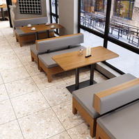 Ensemble table et chaises de style minimaliste pour restaurant occidental, design en bois pour pâtisserie, restaurant, salon de thé
