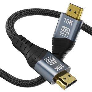 <span class=keywords><strong>สาย</strong></span> HDMI 2.2 ชุบทอง 24k ความเร็วสูง 16k60hz สำหรับคอมพิวเตอร์ โน้ตบุ๊ก <span class=keywords><strong>สาย</strong></span>วิดีโอ HD สำหรับจอภาพ ทีวี - Product Image 1