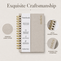 Carnet à spirales personnalisé avec logo, planificateur en papier kraft, journal écologique et durable avec bande élastique pour cadeau
