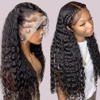 Perruques Lace Front Bouclées, Perruques Frontales HD Transparentes pour Femmes Noires, Cheveux Alignés dans le Sens des Cuticules, Vente en Gros, Fournisseur de Cheveux Indiens Bruts