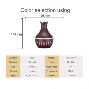 Difusor de Aromas Mini de Escritorio Yx-288E, Humidificador USB de 5V, Diseño de Madera, para Uso Doméstico, 10-20 m², Temporizador de 2-8 Horas - Product Image 5