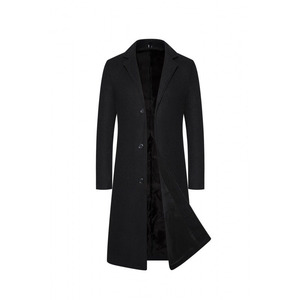 <span class=keywords><strong>Manteau</strong></span> en laine pour <span class=keywords><strong>homme</strong></span>, automne et <span class=keywords><strong>hiver</strong></span>, long, uni, épais, trench-coat pour <span class=keywords><strong>homme</strong></span> - Product Image 1