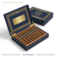 Boîtes à cigares en bois de qualité supérieure, vides, lot de 10, en MDF, étui à cigares en papier, humidor, emballage cadeau