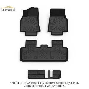 อะไหล่รถยนต์ KCTION ใหม่ล่าสุด พรมปูพื้นรถยนต์ทุกสภาพอากาศ ผลิตตามแบบ OEM ODM ไร้กลิ่น กันลื่น กันน้ำ หรูหรา สำหรับรถยนต์ <span class=keywords><strong>Tesla</strong></span> <span class=keywords><strong>Model</strong></span> Y พรมปูพื้นรถยนต์ 3 มิติ วัสดุ TPE - Product Image 3