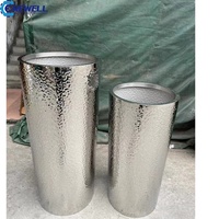 Vase de sol Art déco moderne en acier inoxydable doré avec design géométrique pour usage intérieur/extérieur