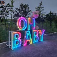 Lettres lumineuses LED personnalisées de 3FT et 4FT, en métal, étanches, pour mariage, révélation du sexe, événement de bienvenue, décoration