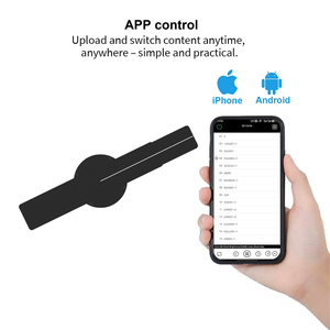 20cm 149-LED <span class=keywords><strong>3D</strong></span> Hologram Fan đồ chơi HD xách tay Holographic hiển thị cho kỷ niệm quà tặng và Máy tính để bàn trang trí - Product Image 2