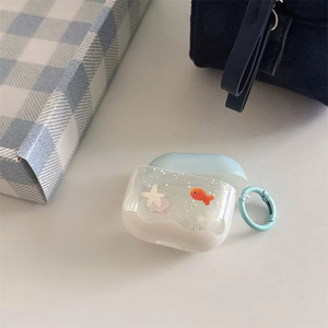 Funda Protectora para Auriculares con Diseño <span class=keywords><strong>de</strong></span> Pez Coreano, Compatible con <span class=keywords><strong>AirPods</strong></span> 1 2 <span class=keywords><strong>3</strong></span> 4 Pro Pro2, Caja <span class=keywords><strong>de</strong></span> <span class=keywords><strong>Carga</strong></span> Inalámbrica - Product Image 3