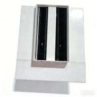 Diffuseur d'air encastré en aluminium à lames fixes, diffuseur de plafond réglable pour système de ventilation
