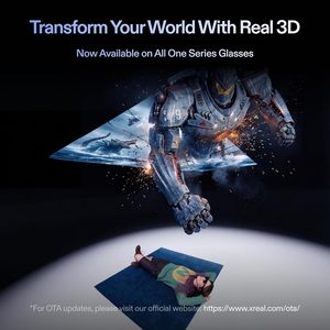 แว่นตา XREAL 1S <span class=keywords><strong>AR</strong></span>/XR หน้าจอเสมือน 500 นิ้ว มุมมองภาพ 52 FOV รองรับ 3DoF แท้ ชิป X1 รองรับ USB-C DP iPhone 17/16 เล่นเกมส์มือถือ - Product Image 2