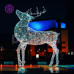 Lumières LED en forme de cerf pour extérieur, couleur personnalisable, taille adaptable, étanches IP65, pour décoration de fêtes intérieure/extérieure - Product Image 4