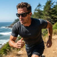 Lunettes de soleil polarisées pour la pêche pour hommes - Monture TR90, protection UV, design en deux parties