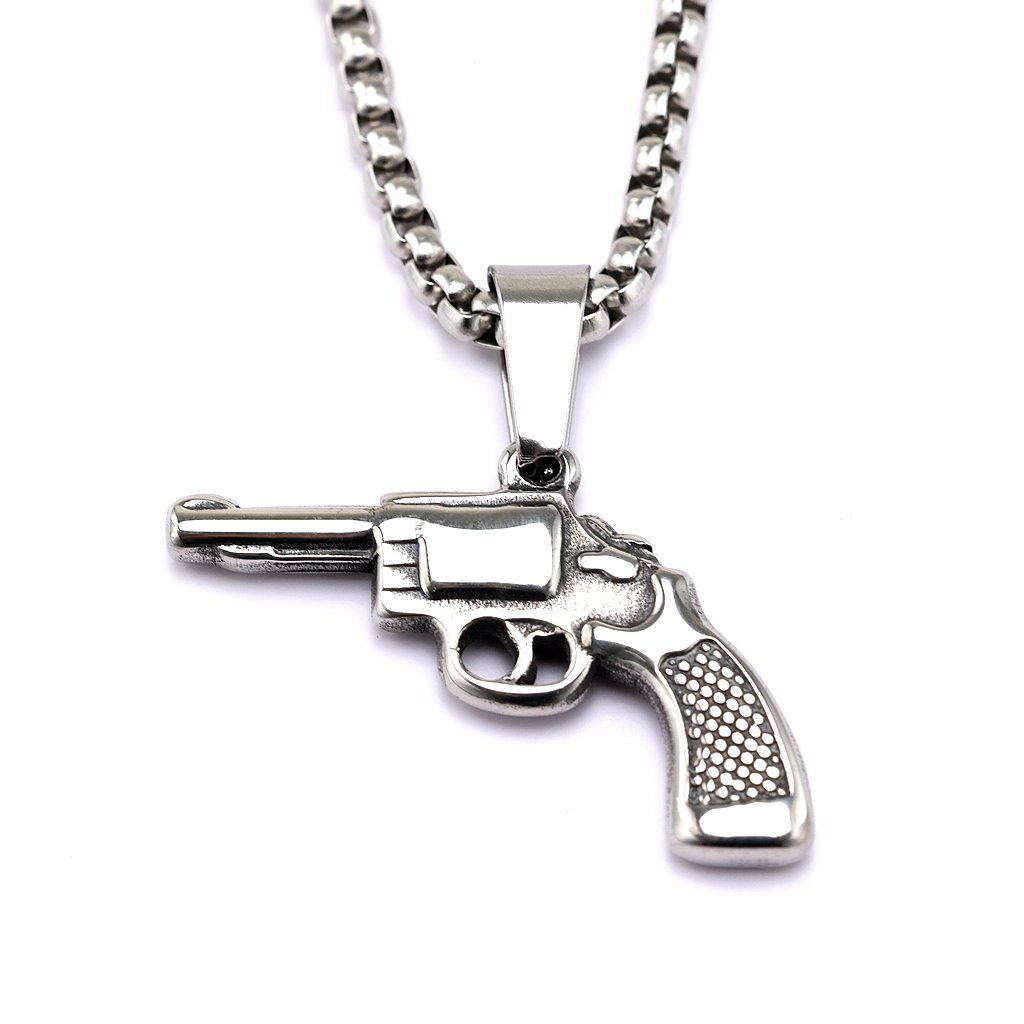 05512 Steel Revolver - Single Pendant