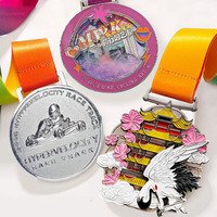 Médaille personnalisée en bronze antique avec placage de gravure laser d'impression UV pour le gala annuel d'entreprise
